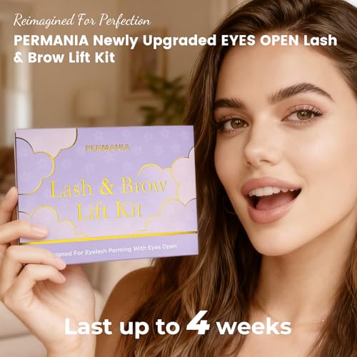 PERMANIA Lash Lift Kit - DIY Eyelash Perm with Open Eyes