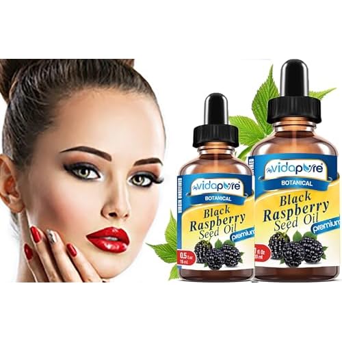 MYVIDAPURE BLACK RASPBERRY SEED OIL 100% Pure VIRGIN UNREFINED for Face, Body, Hair, Lip Care, Nails (1 Fl Oz)
