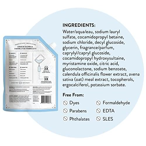 J.R. Watkins Gel Hand Soap Refill Pouch, Scented Liquid Hand Wash for Bathroom or Kitchen, USA Made and Cruelty Free, 34 fl oz, Ocean Breeze, 2 Pack
