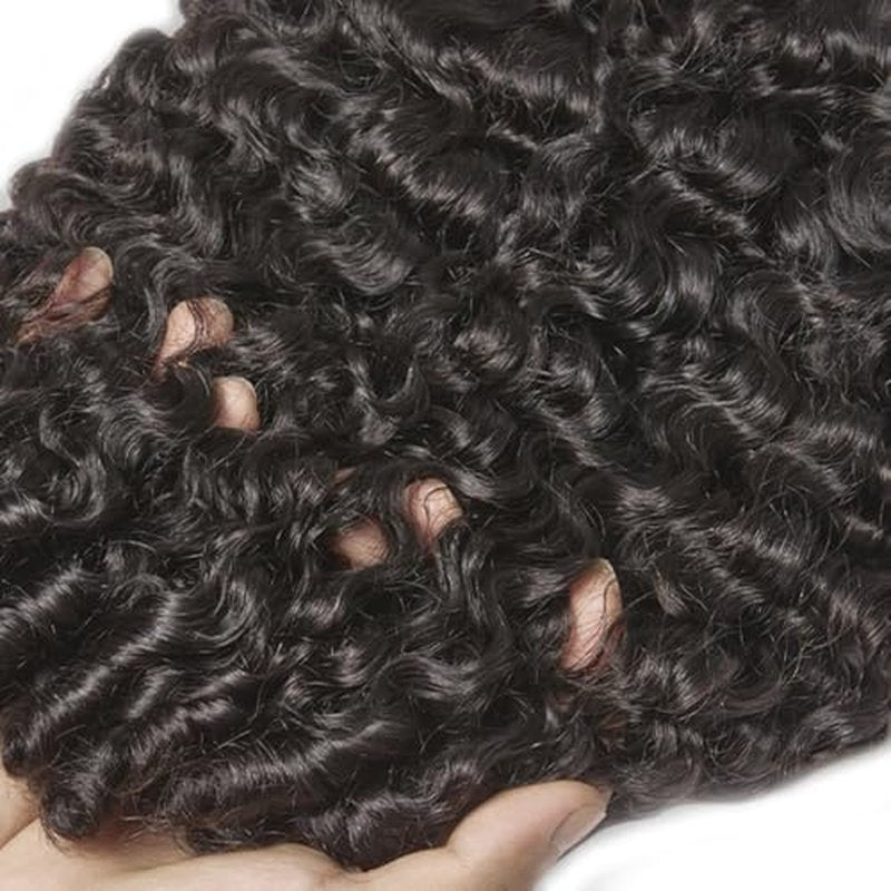 Burmese Curly Human Hair Bundles 30-34 Inch - Virgin Black Hair