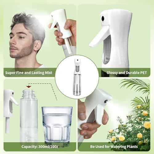 11PCS Hair Brush Set, Round Brush and Paddle Hair Brush Great on Wet Long Thick Hair, Detangling Brush and Spray Bottle for Wavy Curly Hair Green