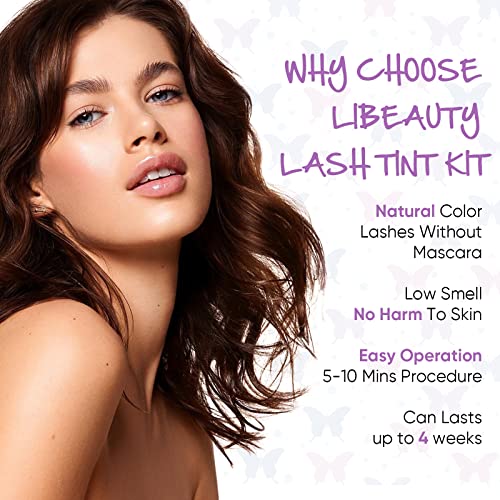 Libeauty Lash & Brow Tint Kit - Semi-Permanent Black Color