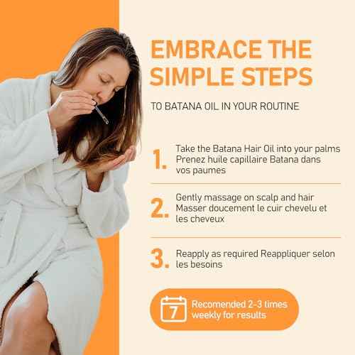 Batana Oil for Hair Growth Dr Sebi Organic, 100% Raw Pure & Natural Botana Oil from Honduras, Deeply Nourishing Scalp for Hair Thicker and Stronger