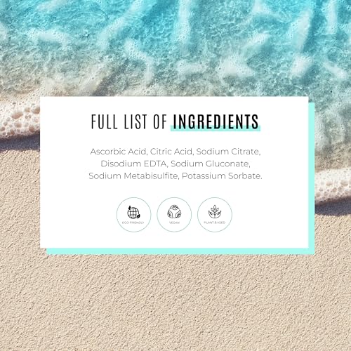 Malibu C Swim Spritz Crystals - Freshly Activated Vitamin C Hair and Skin Spray for Post-Swim Chlorine Removal - 100% Vegan and Cruelty-Free (12 Packets)