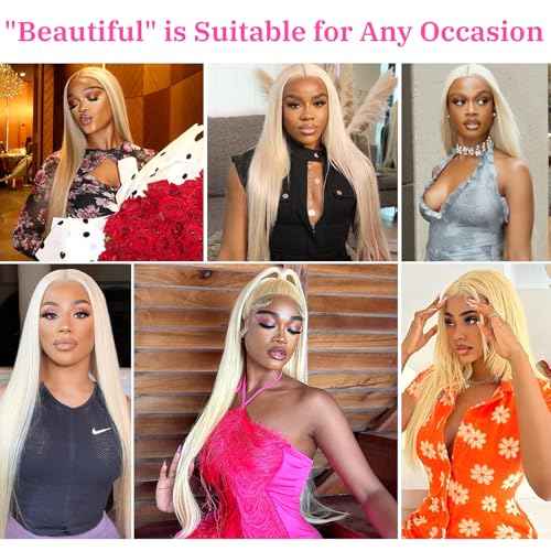 30 Inch 613 13x6 Lace Front Wig Human Hair Straight Human Hair Wig 180 Density Honey Blonde Wig Human Hair For Black Women