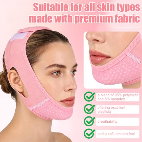 Penitue V Line Face Lifting Mask - Reusable Chinstrap for Double Chin Reduction