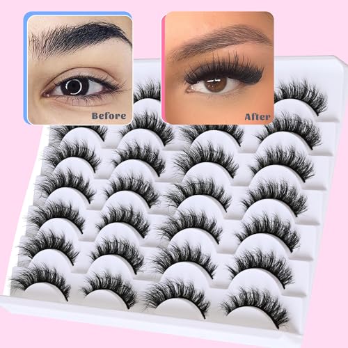 Manga Eyelashes 15mm - Natural Wispy Strip Lashes by Hushlibaby