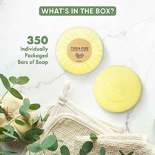 Terra Pure Bar Soap, Travel Size Hotel Amenities, 1.25 oz (Pack of 350)