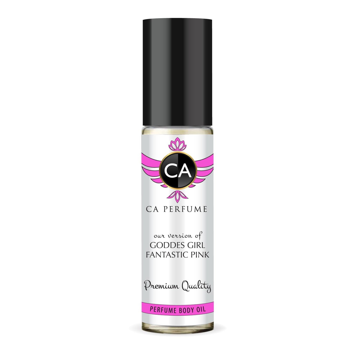 CA Perfume Impression of Carolina Goddess Girl Fantastic Pink For Women Replica Fragrance Body Oil Dupes Alcohol-Free Grand Quality Travel Size Concentrated Long Lasting Roll-On 0.3 Fl Oz/10ml