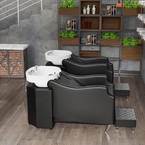 OmySalon Salon Backwash Shampoo Chair with Bowl