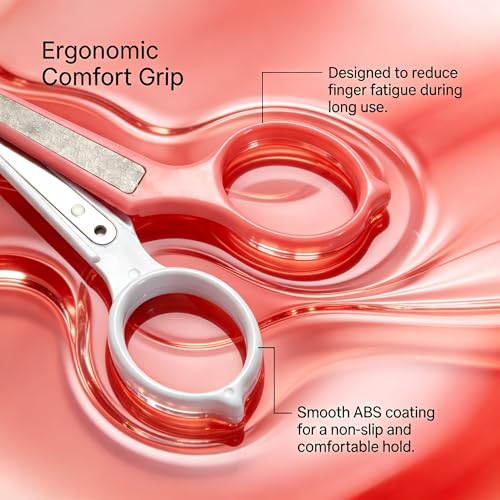 Pafason Small Travel Eyebrow & Eyelash Scissor Set - Green+Red, Precise Grooming Tools