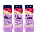 Nair Body Cream Hair Remover, Nourishing Oat Milk & Vanilla, Dermatologist Tested, 7.9 oz (Pack of 3)