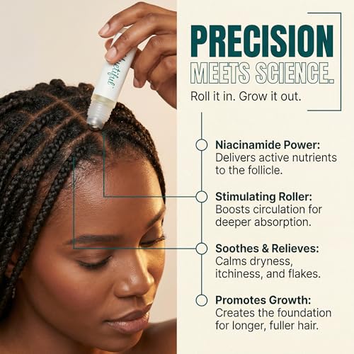 Niacinamide Hair Growth Serum Roll-On for Scalp – Thinning Hair Support