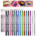 15-Color Eyeliner Pen Set - Waterproof Metallic Eye Makeup Kit