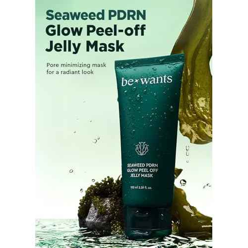 Bewants Seaweed PDRN Peel-Off Wrapping Jelly Mask 3.38 fl oz | Exfoliating Facial Mask with AHA BHA & Niacinamide | Pore Minimizing | Smoother Skin Texture | 1 Pack