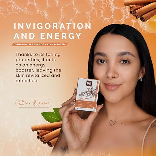 Pili Natural Cinnamon Soap Bars (3 Pack). Face and Body Soap Bars for Women, Men, Teens and All Skin Types. Jab?n de Canela. 3.5 oz each.