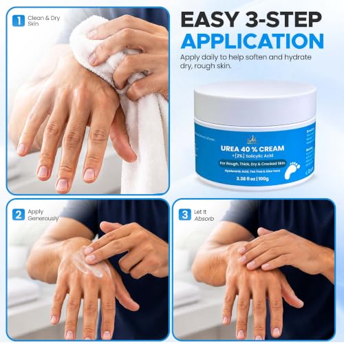 Urea Cream 40% with Salicylic Acid for Cracked Heels & Calluses