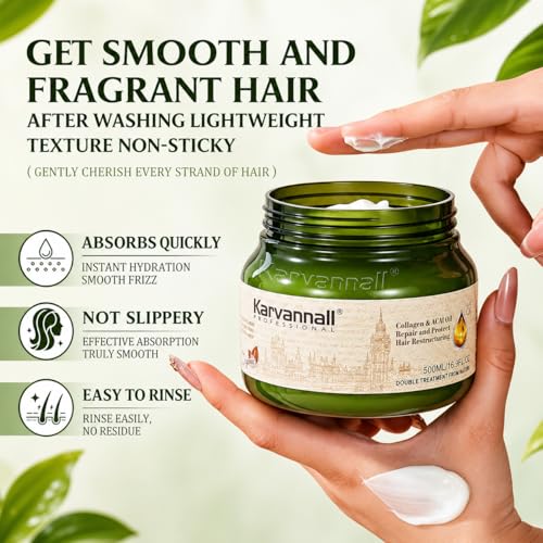 Collagen & Acai Oil Hair Treatment Mask - 16.9 fl oz Repair Cream