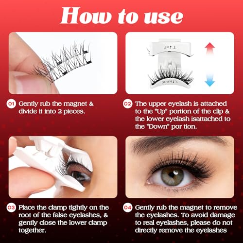Magnetic Eyelashes with Applicator - Glue-Free Lashes