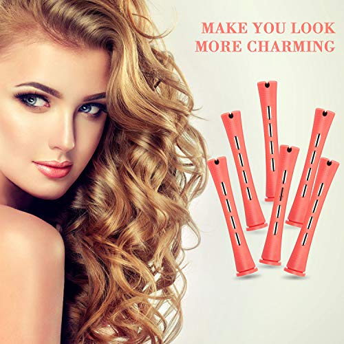 WILLBOND 36 Pcs Cold Wave Perm Rods with Rat Tail Comb