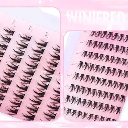 Bottom Lashes Clusters 5-7mm DIY Eyelash Extension Spiky Lower Individual Lashes Wispy Bottom Lash Clusters Natural Look (140pcs)