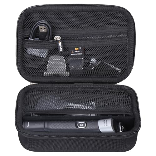 Aproca Hard Case Compatible with Philips NorelcoSeries 3000 5000 MG3740/40 MG3750/50 MG5970/49 Men's Electric Trimmer Shaver, Storage Portable Bag for Accessories (Case Only)