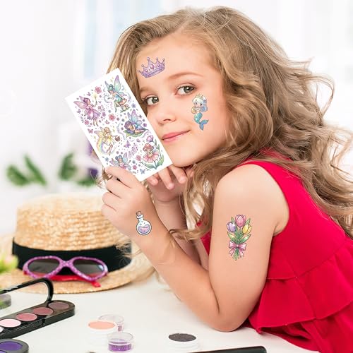 300+ Glitter Temporary Tattoos for Kids - 30 Sheets