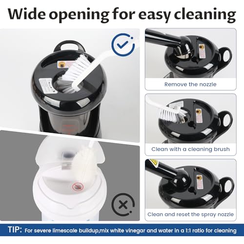 2-in-1 Hair & Face Steamer with Rotating Spray Head