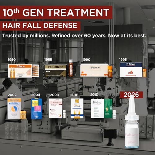 Foltene Hair Growth Serum for Women 35+ – Clinically Proven, 12 Vials