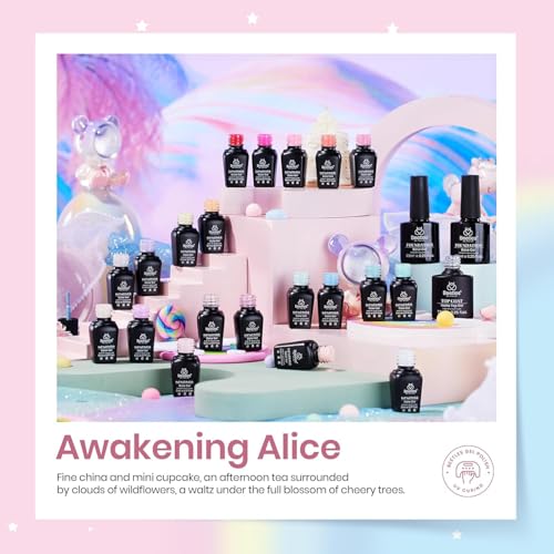 Beetles Awakening Alice Pastel Gel Nail Polish Set with Base & Matte Top Coat