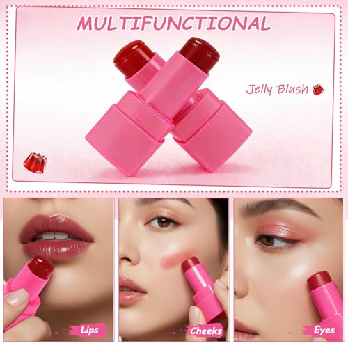 Jelly Blush Stick - Multi-Use Lip & Cheek Tint (2 Pack)