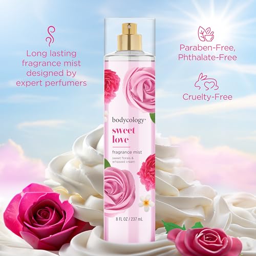 Bodycology Sweet Love Body Mist, 8 fl oz (Pack of 2)
