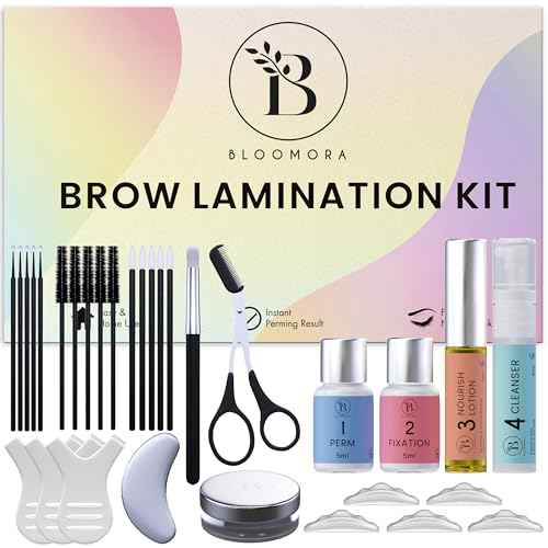 Eyebrow Lamination Kit, At-Home Brow Lift Kit for Beginner/Professional, Includes Instructions, Lasts 6-8 Weeks, 15 Applications, Safe & Effective - BK1