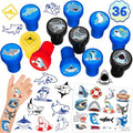 36PCS Shark Party Favors Set - Tattoos & Stamps