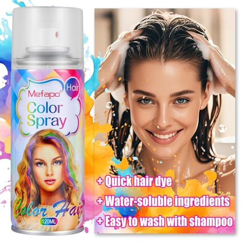 Purple Temporary Hair Spray Color - Washable, All-Day Wear