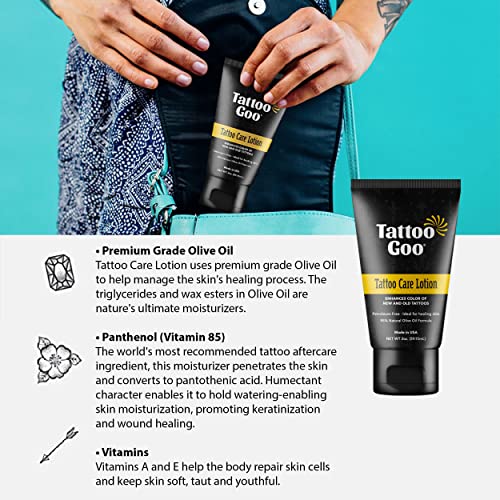 Tattoo Goo Care Lotion 2oz - Itch Relief & Color Protection