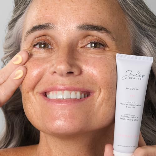 Julep So Awake Snail Mucin Radiant Complexion Booster & Moisturizer | Natural Glow Enhancer | Brightening Daily Moisturizer And Primer For Face | For Dry and Dull Skin, 2.5 Oz