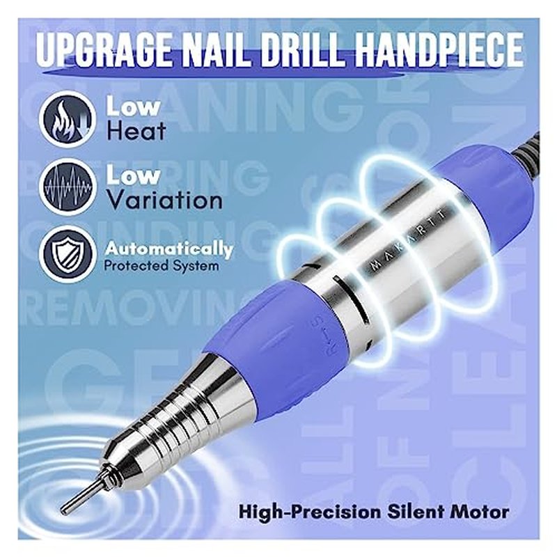 30000RPM Electric Nail Drill for Acrylics & Gel Polish