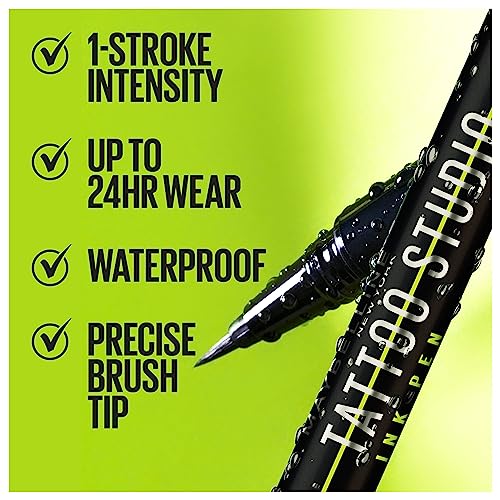 Maybelline Tattoo Studio Ink Pen Eyeliner - Waterproof 24H Wear
