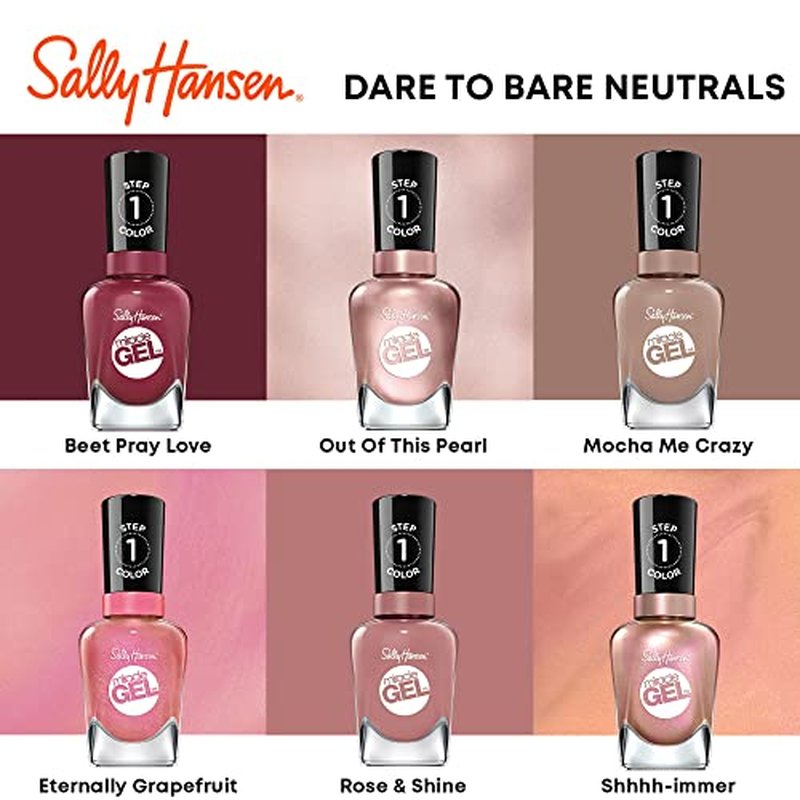 Sally Hansen Miracle Gel Orange Nail Polish, No UV Lamp