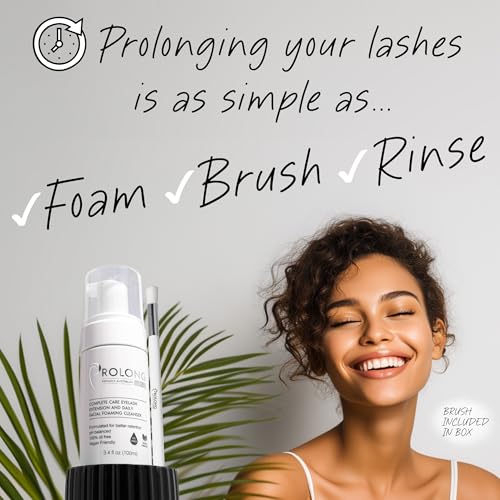 Eyelash Extension Shampoo & Brush - 100ml Lash Wash