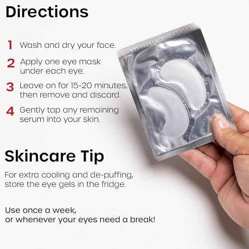The Man Mesh Hydrogel Under Eye Patches for Men - Cooling, Hydrating & Firming Eye Masks for Dark Circles & Puffiness - Men's Anti-Aging Patches with Hyaluronic Acid, Collagen & Vitamin E. (24 Pairs)