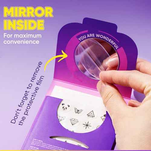 Cute Acne Patches for Face. Hydrocolloid Pimple Patches for Face. Face Tattoo Stickers. 72 Black Pimple Stickers with Hydrocolloid. Zit patches. Zit stickers.