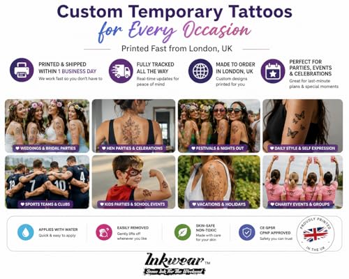 Ouija Board Chest Temporary Tattoo Set | Halloween