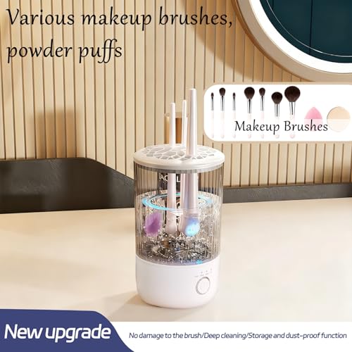 Electric Makeup Brush Cleaner Machine | 360° Rotating