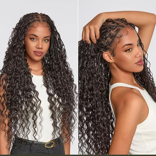 Frodio Boho Braided Wig 30" Full Lace 200% Density