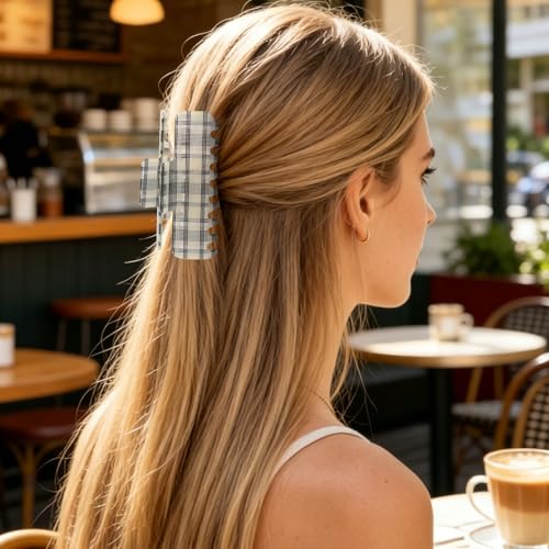 OWIIZI Large Acetate Hair Clips for Thick Hair Non-Slip Claw Hairpin