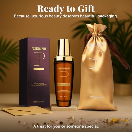 Argan Oil Hair & Skin Nourisher - Anti-Frizz, Shine, Non-Greasy - 100mL