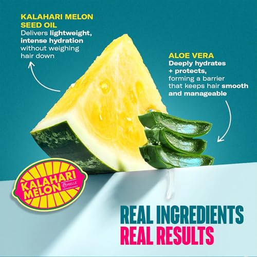 Mielle Organics Kalahari Melon & Aloe Vera Leave-In Conditioner Spray - 3-in-1 Detangler & Curl Refresher, 6.7 oz