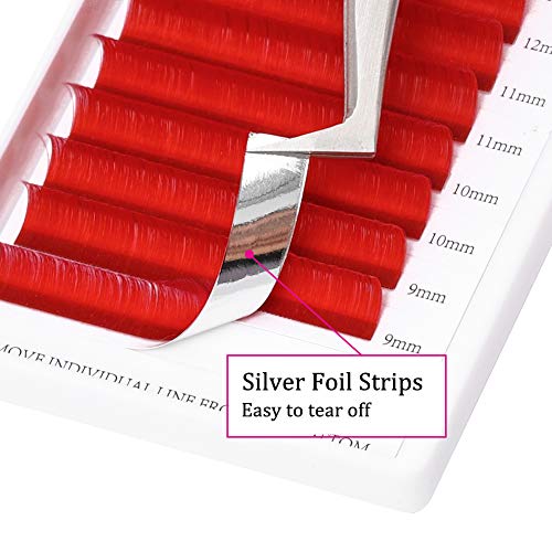 Easy Fan Volume Lash Extensions D Curl Mixed Tray 0.07mm 8-14mm